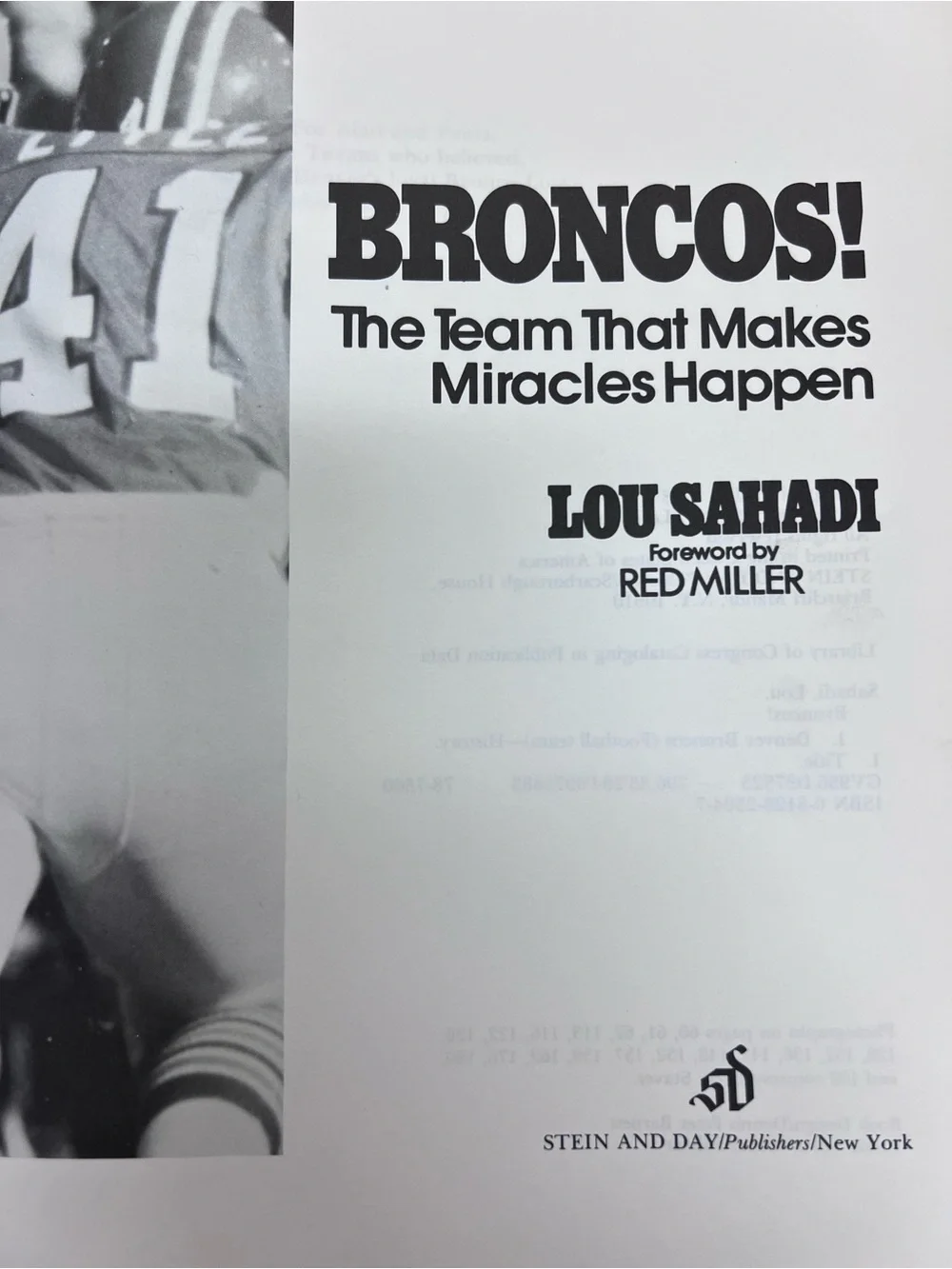 Denver Broncos-Pair Of Vintage Coffee Table Books-Circa 1970’s